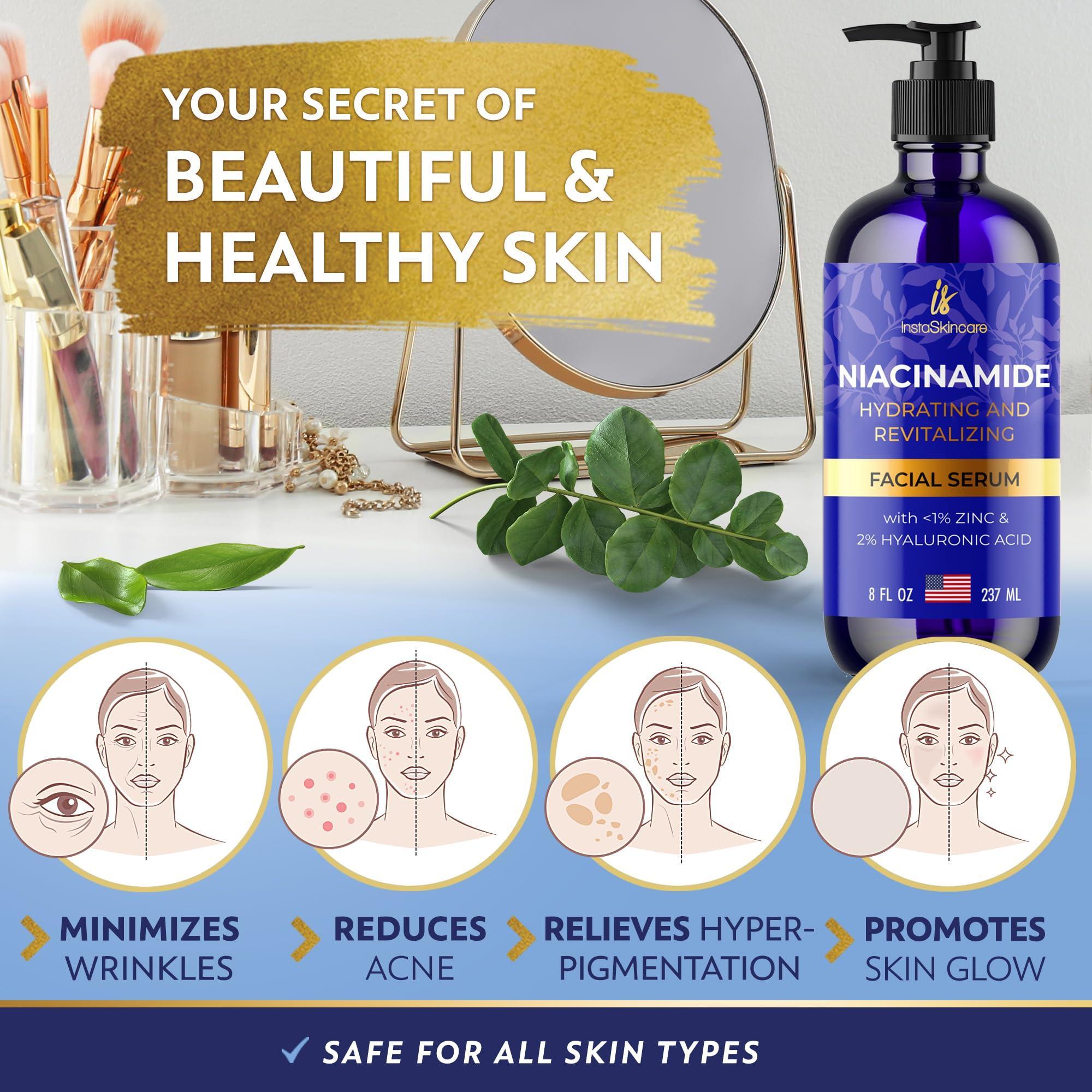 Niacinamide Serum 8Oz for Face 10% with Zinc 1% Vitamin B3 Brightening Serum My Store