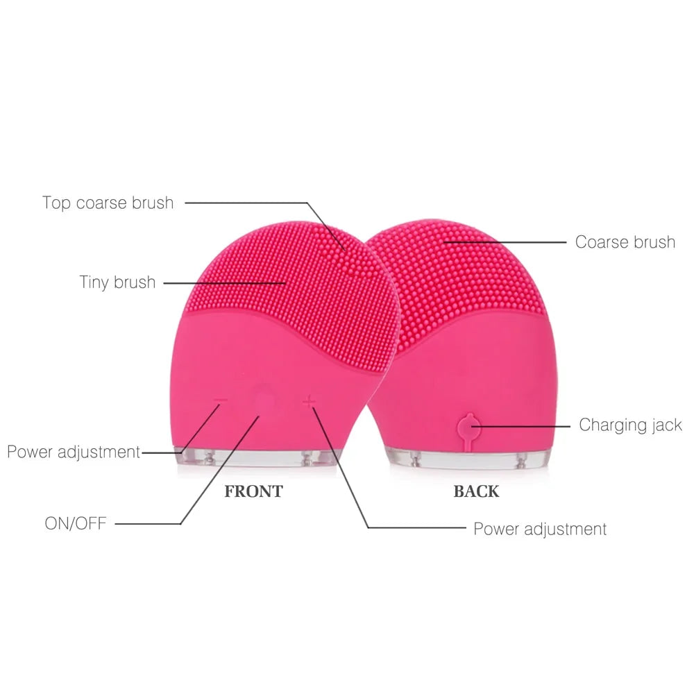 Electric Silicone Facial Cleansing Brush My Store