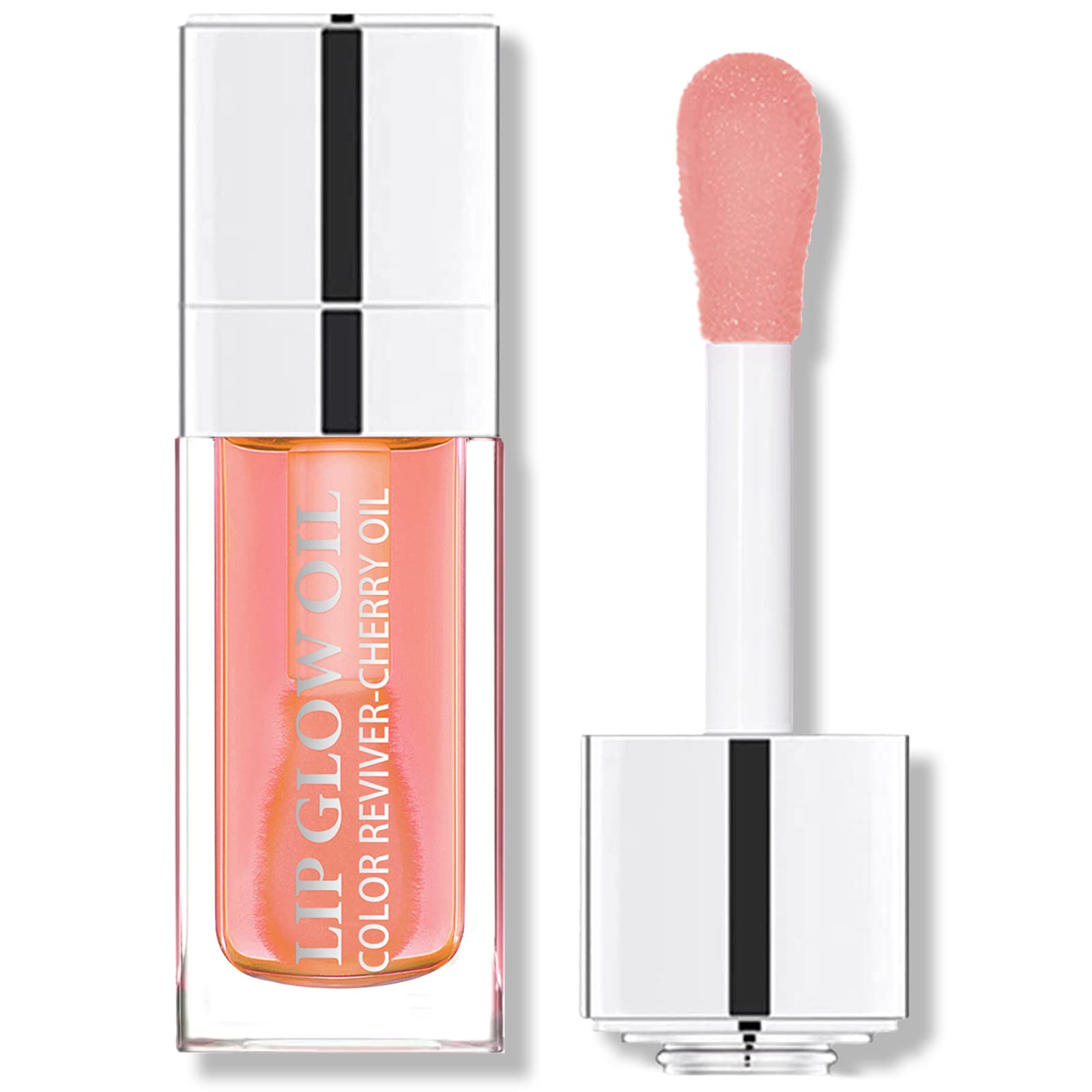 Hydrating Plumping Lip Oil Lip Gloss Lip Balm Lip Care Transparent Toot Tinted Sheer Color Liquid Lip Oil Moisturizing Lip Oil Non-Sticky Nourishing Repairing Lip Care Products(PINK) My Store