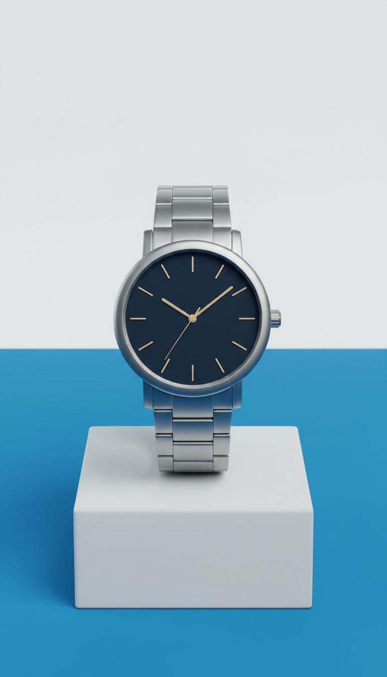Brushed Stainless Steel Watch My Store
