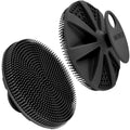 INNERNEED Food-Grade Soft Silicone Body Scrubber Shower Brush Handheld Cleansing Skin Brush Gentle Exfoliating and Lather Well (Black) My Store