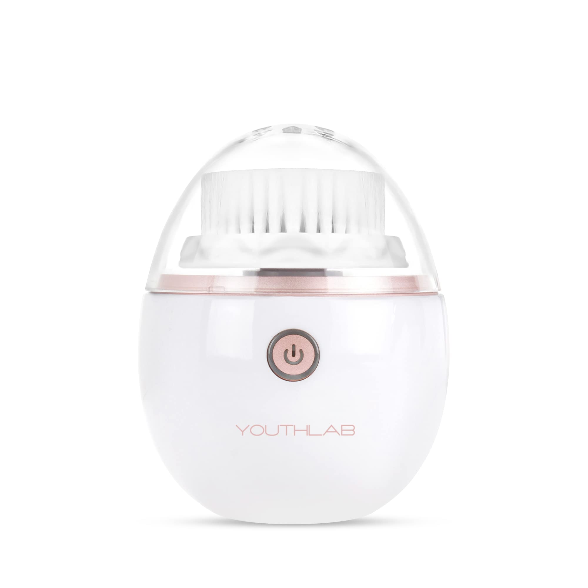 YouthLab Pure Radiance Vibrating Facial Cleansing Brush Electric 3 Modes 3 Brush Heads (2 Bristle1 Silicone) Waterproof Rechargeable Smart Timer Exfoliating Massage (Rose Gold) My Store