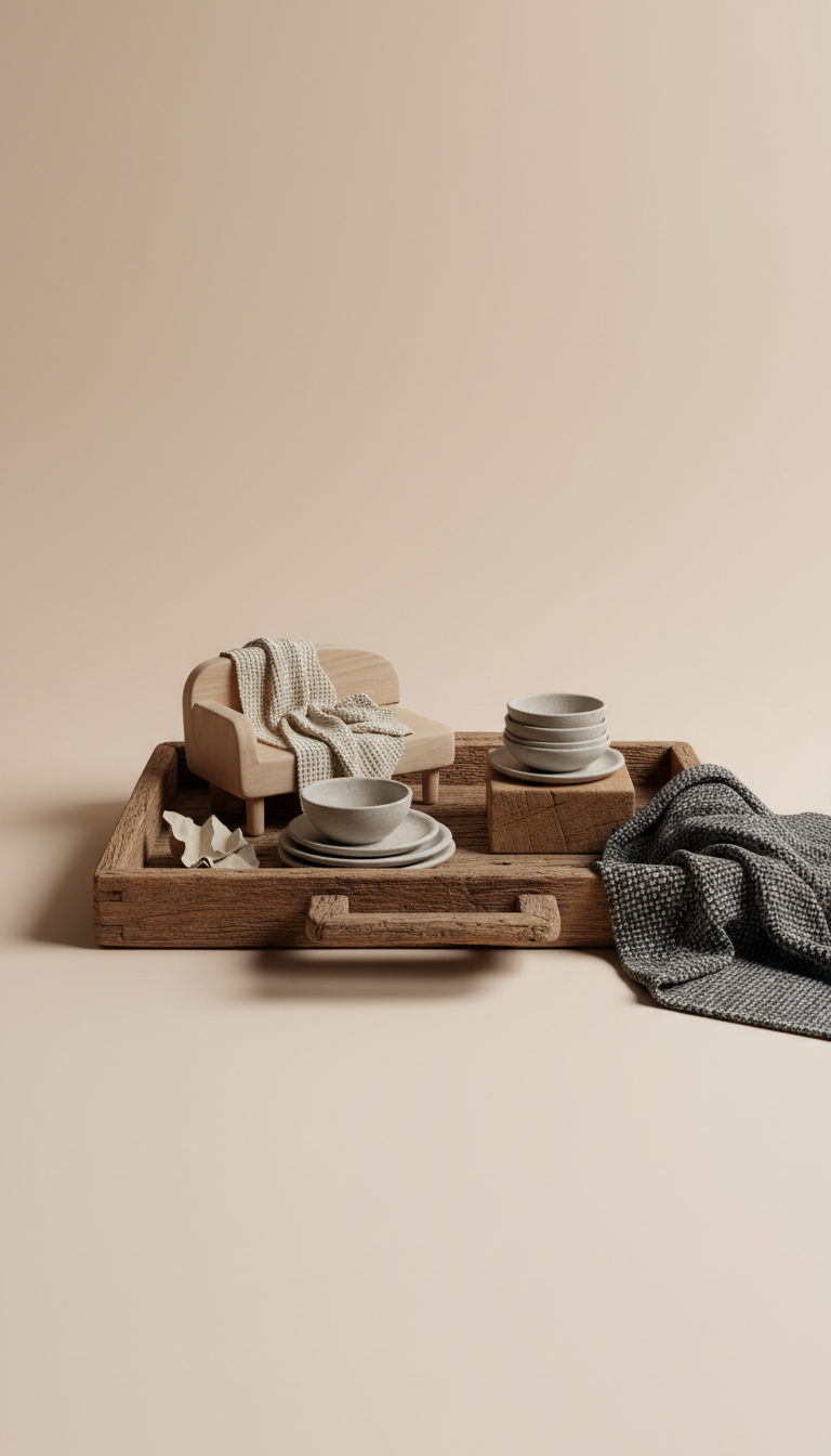 Weathered Wood Tray My Store