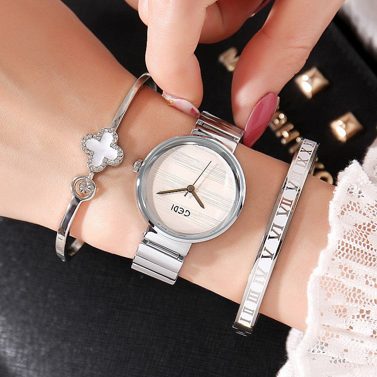 Fashion Women's Bracelet and Watch Set (3 Pieces) My Store
